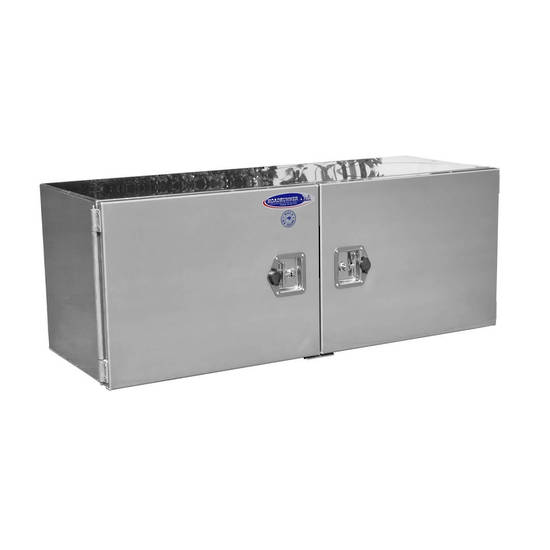 Square Toolbox (600H x 600D x 1200L) - 3mm Aluminium, S/S Doors, Shelf